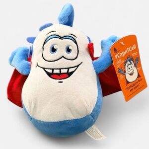 MACS Cap’n TCell Plush Toy, 9” Immune System Superhero